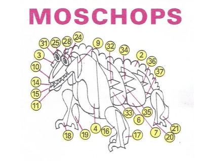 vyr 7711Papierovy model Moschops