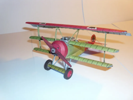 vyr 7729Papierovy model Fokker Dr I 2