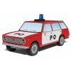 vyrp11 6921Papierovy model Lada 2102 Poziarna Ochrana CSSR 2
