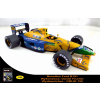 vyrp11 7151Papierovy model Formula F1 Benetton Ford B191 6