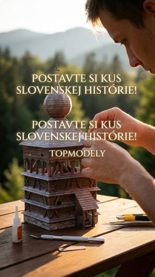 Klenot slovenskej architektúry u vás doma. Zostavte si prekrásny papierový model zvonice z Hronseku.