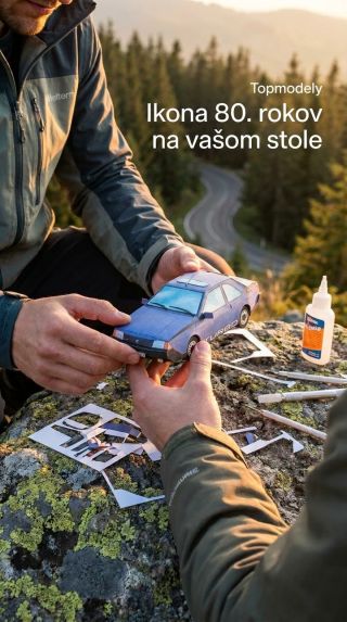 Postavte si legendu! Papierový model Renault Fuego Turbo v detailnom prevedení čaká na vás. Ideálny darček pre fanúšikov áut.