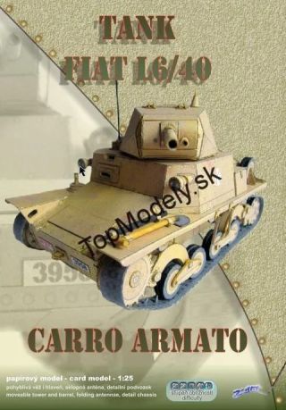 Postavte si detailný papierový model talianskeho tanku FIAT L6/40. Skvelá výzva pre každého modelára a fanúšika histórie!