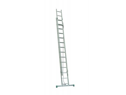 Hliníkový rebrík dvojdielny výsuvný s lanom 7316 PROFI