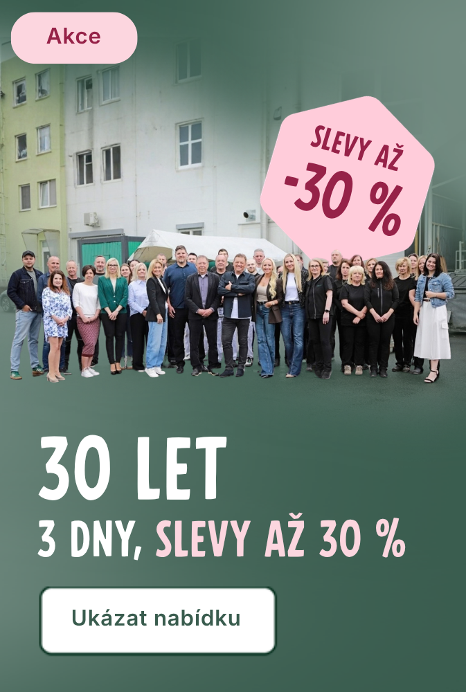 30 let - Slevy až 30 % - Mobil