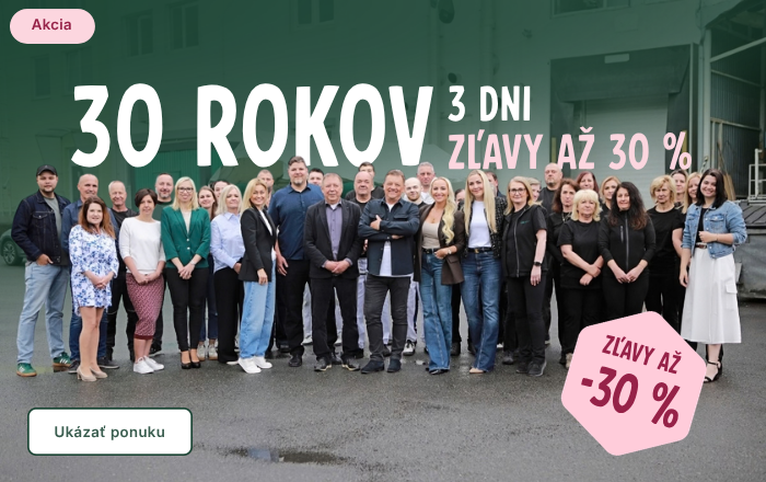30 let - Slevy až 30 %