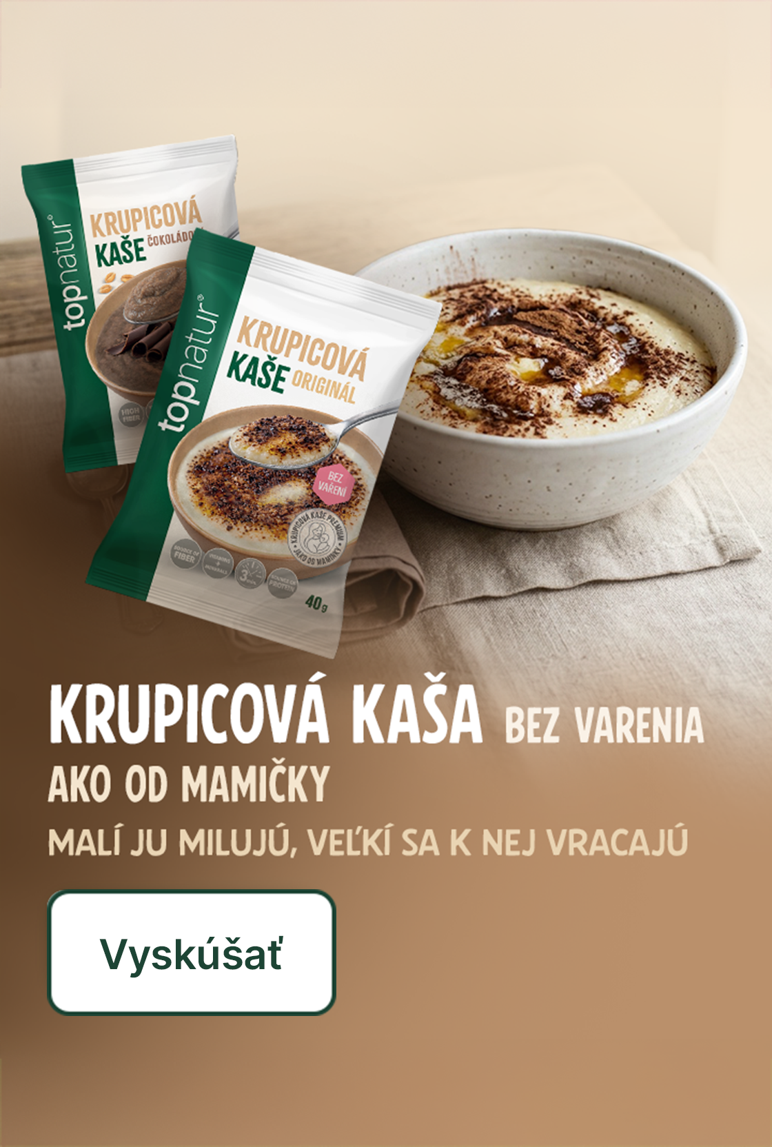 Krupicová kaše - novinka