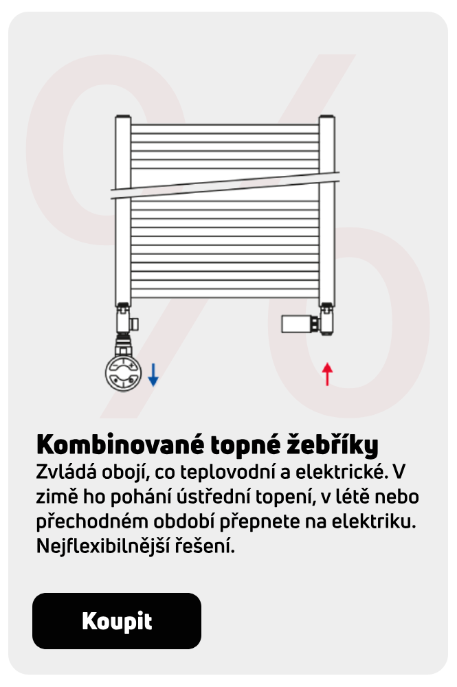 Kombinované topné žebříky