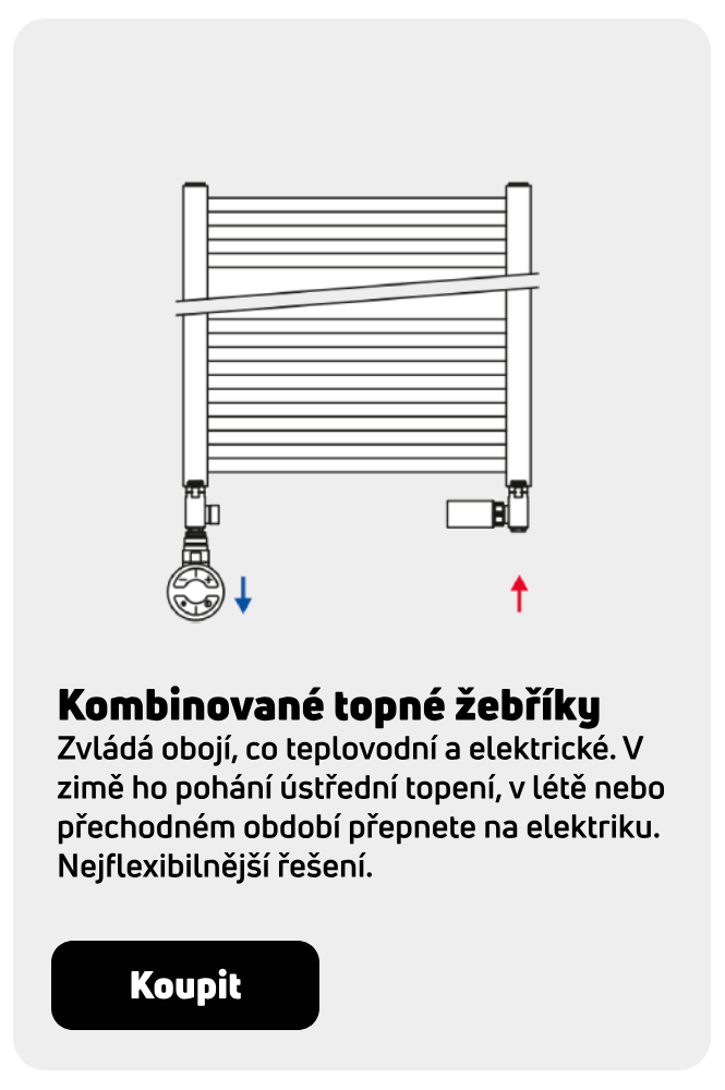 Kombinované topné žebříky