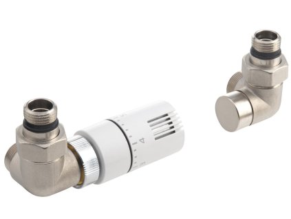 ECO připojovací sada termostatická LEVÁ, nikl x bílá CP9911L