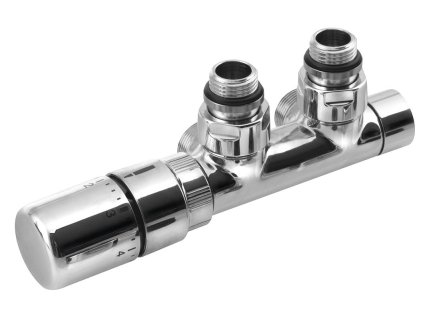 245115 3 sapho twin pripojovaci sada ventilu termostaticka pro stredove pripojeni leva chrom cp3012s