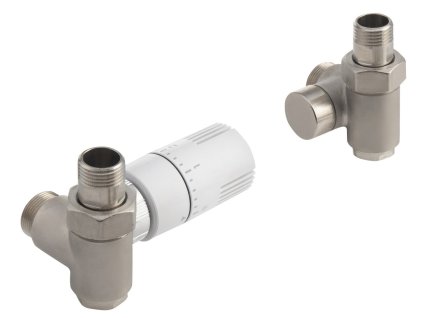 ECO COMBI připojovací sada ventilů, termostatická LEVÁ, nikl x bílá CP993