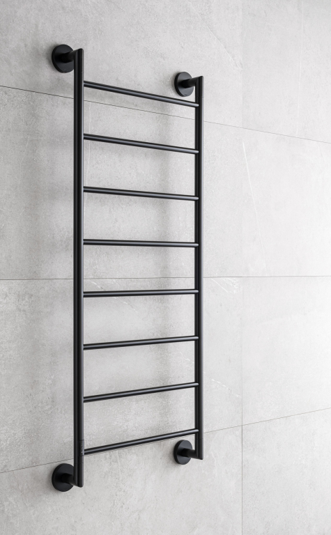 PMH Niklas 657 x 1462 mm NI2 elektrický sušák barva černá, z boku