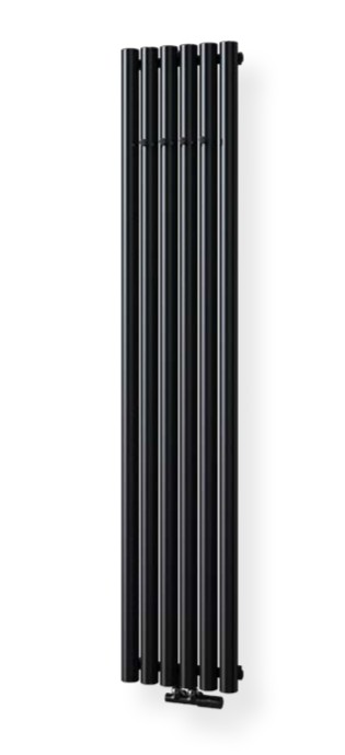 Isan Akros s háčky koupelnový radiátor 1800x470 mm SP, 1086 W, DAKR18000470, celkový pohled