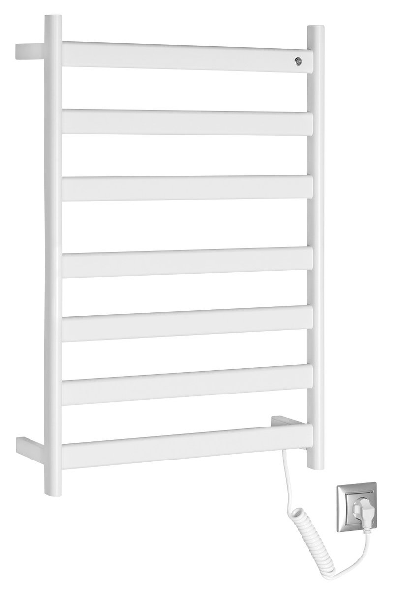 Sapho ELIAS elektrický sušák ručníků 490x730x110 mm, 105 W, bílá mat, čelní pohled