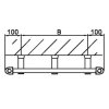 Thermal Trend KD-E 450 x 960 elektrický topný žebřík rovný, 300W KD-E 450/960