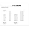 ELVL Bitherm koupelnový radiátor ROSENDAL.ER 266 x 950 mm ELVL2882 (PROVEDENÍ Kartáčovaná nerez)