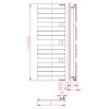 Thermal Trend DHR E 450 x 1222 elektrický topný žebřík, 400W DHR E 4501222 400W kostra