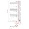 Thermal Trend DHR E 450 x 1222 elektrický topný žebřík, 400W DHR E 4501222 400W kostra