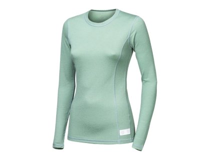 SENSOR Triko Merino DF dámské dl.rukáv - Basil Green