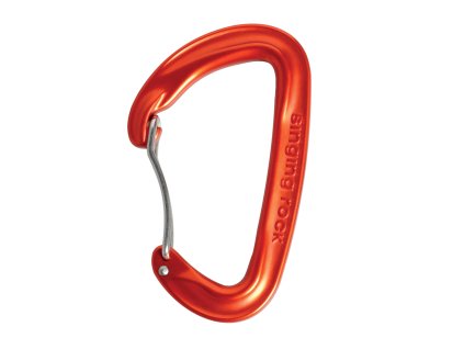 SINGING ROCK Karabina Vision bent Light Wire prohnutá