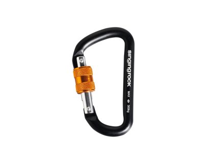 SINGING ROCK Karabina Mini D šroubovací černá