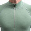 SENSOR Triko Merino DF pánské dl.rukáv zip - Basil Green