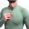 SENSOR Triko Merino DF pánské dl.rukáv zip - Basil Green