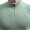 SENSOR Triko Merino DF pánské dl.rukáv zip - Basil Green