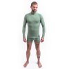 SENSOR Triko Merino DF pánské dl.rukáv zip - Basil Green