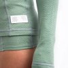 SENSOR Triko Merino DF dámské dl.rukáv - Basil Green