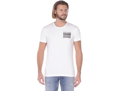 Biele tričko s krátkym rukávom Calvin Klein