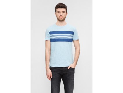Modré pruhované tričko Tommy Hilfiger