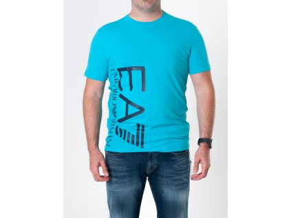 Pánske tyrkysové tričko Emporio Armani