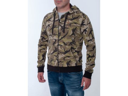 Pánska maskáčová mikina na zips Aeronautica Militare