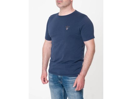 Pánske modré tričko s malým logom Aeronautica Militare