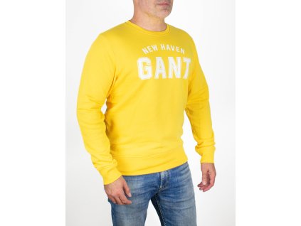 Pánska mikina Gant žltá