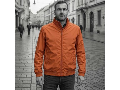 Pánska oranžová prechodná bunda Geox Respira