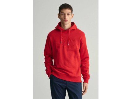 Červená mikina s kapucňou Gant Reg Tonal