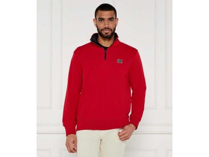Rubínovo červená mikina Gant