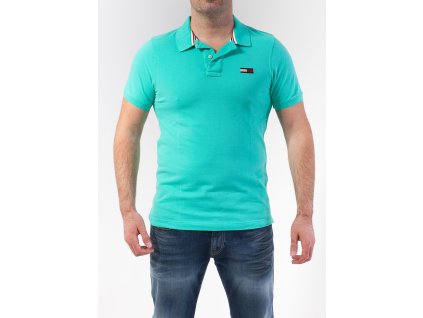 Pánske zelené až tyrkysové polotričko Tommy Hilfiger