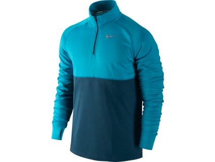Pánske tyrkysovo - modré bežecké tričko Dri-Fit NIKE
