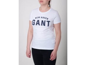 Biele dámske tričko Gant
