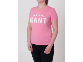Dámske ružové tričko Gant