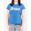 Modré dámske tričko s nápisom Wine od značky Gant