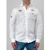 Pánska biela košeľa Aeronautica Militare s nášivkami