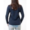 Tmavomodré dámske tričko Gant s dlhými rukávmi