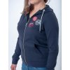Dámska tmavomodrá mikina Gant s nášivkami