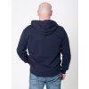 Pánska tmavomodrá mikina na zips a s kapucňou