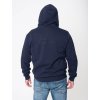 Pánska tmavomodrá mikina na zips a s kapucňou